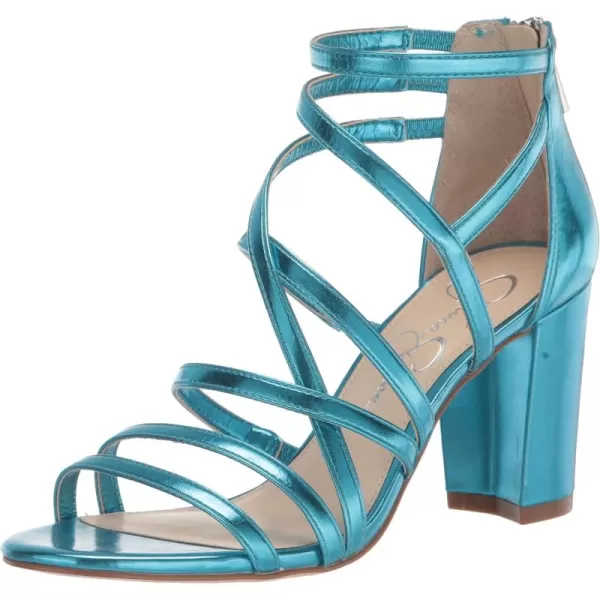 Jessica Simpson Stassey Women's Caged Faux Leather Back Zip Dress Sandals