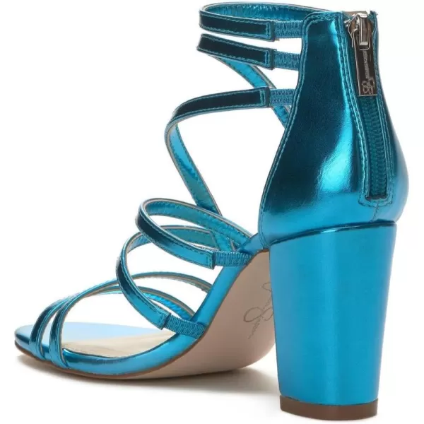 Jessica Simpson Stassey Women's Caged Faux Leather Back Zip Dress Sandals