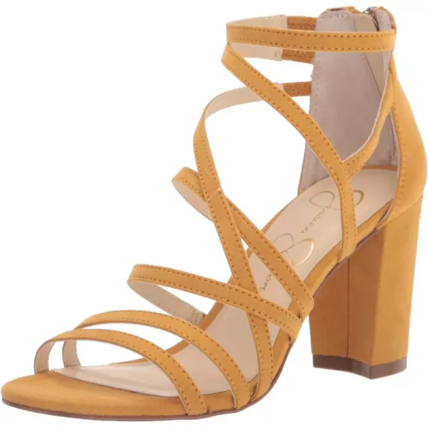 Jessica Simpson Stassey Women's Caged Faux Leather Back Zip Dress Sandals