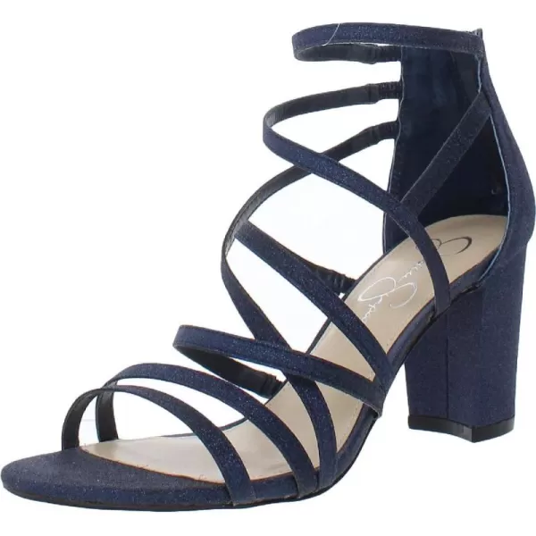 Jessica Simpson Stassey Women's Caged Faux Leather Back Zip Dress Sandals