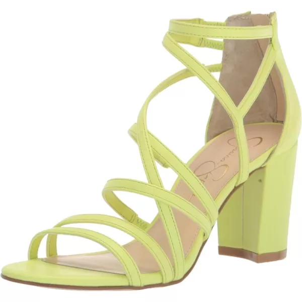 Jessica Simpson Stassey Women's Caged Faux Leather Back Zip Dress Sandals