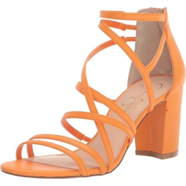 Jessica Simpson Stassey Women's Caged Faux Leather Back Zip Dress Sandals