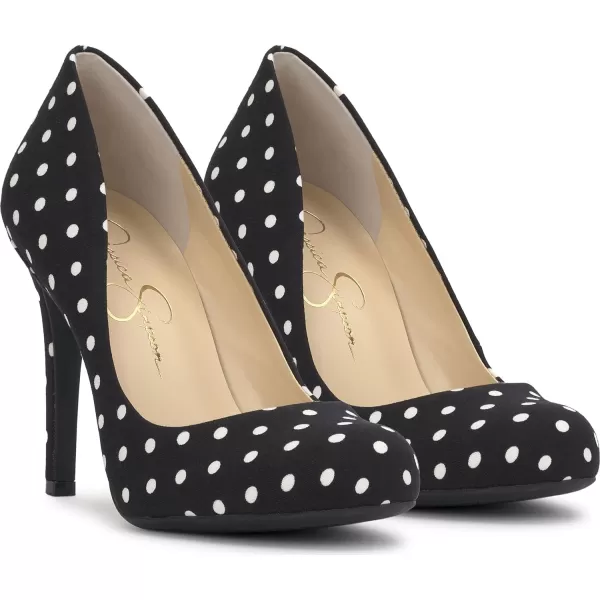 Jessica Simpson Womens Calie PumpBlackWhite