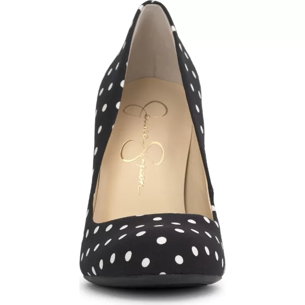 Jessica Simpson Womens Calie PumpBlackWhite