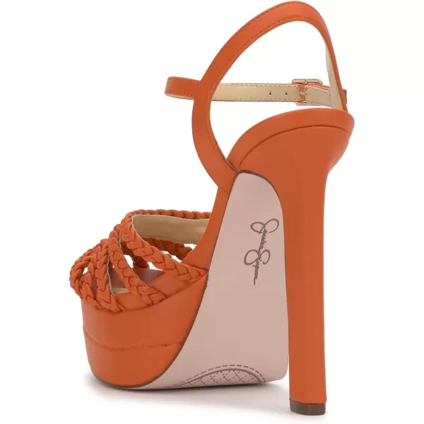 Jessica Simpson Womens Inaia SandalPlatformTangerine