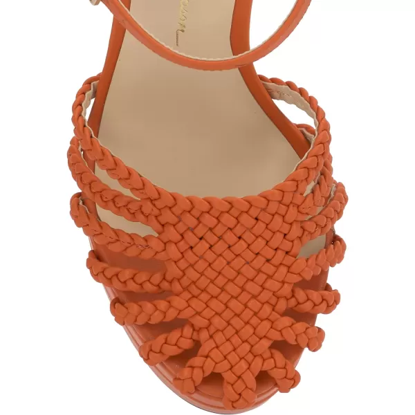 Jessica Simpson Womens Inaia SandalPlatformTangerine