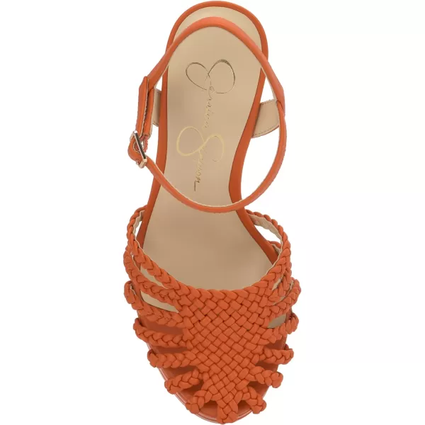 Jessica Simpson Womens Inaia SandalPlatformTangerine