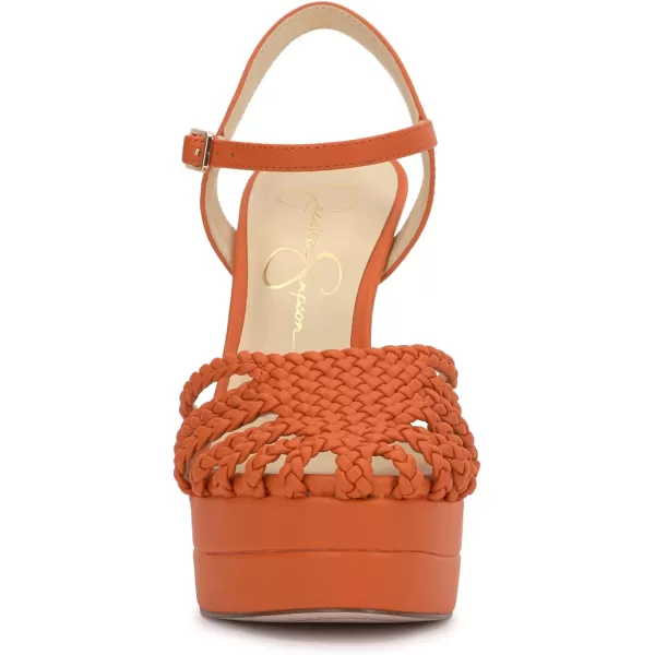 Jessica Simpson Womens Inaia SandalPlatformTangerine