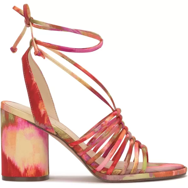 Jessica Simpson Womens Cahna Heeled SandalPink Red Combo