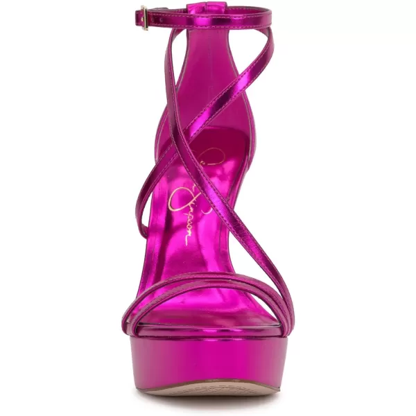 Jessica Simpson Womens Jewelria SandalPlatformBright Pink