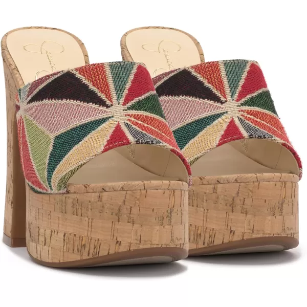 Jessica Simpson Womens Xona SandalPlatformMulti