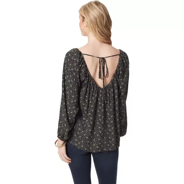 imageJessica Simpson Womens Danica Sweetheart Neck Long Sleeve TopOn the Move  Black