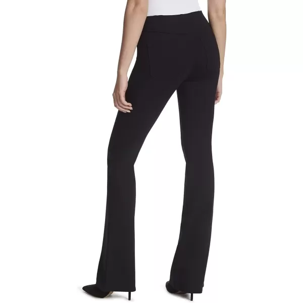 imageJessica Simpson Womens Effortless High Rise Pull on Flare JeanBlack Ponte