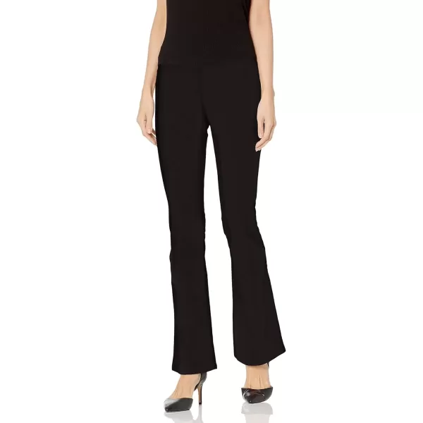 imageJessica Simpson Womens Effortless High Rise Pull on Flare JeanBlack Ponte