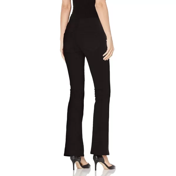 imageJessica Simpson Womens Effortless High Rise Pull on Flare JeanBlack Ponte
