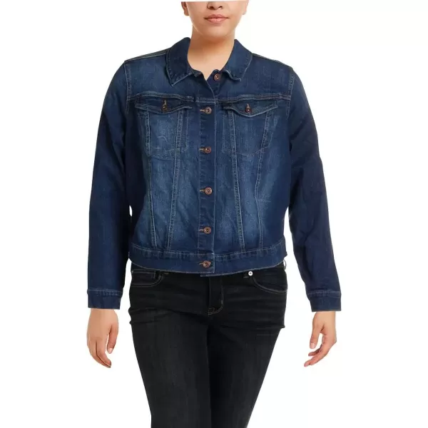 imageJessica Simpson Womens Plus Denim Stretch Denim JacketJeffordJefford