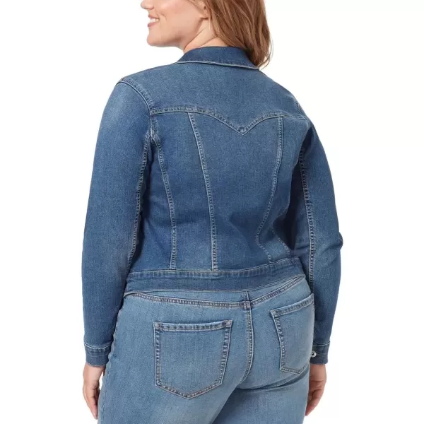 imageJessica Simpson Womens Plus Denim Stretch Denim JacketMercer