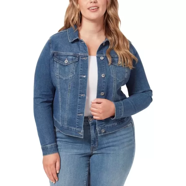 imageJessica Simpson Womens Plus Denim Stretch Denim JacketMercer