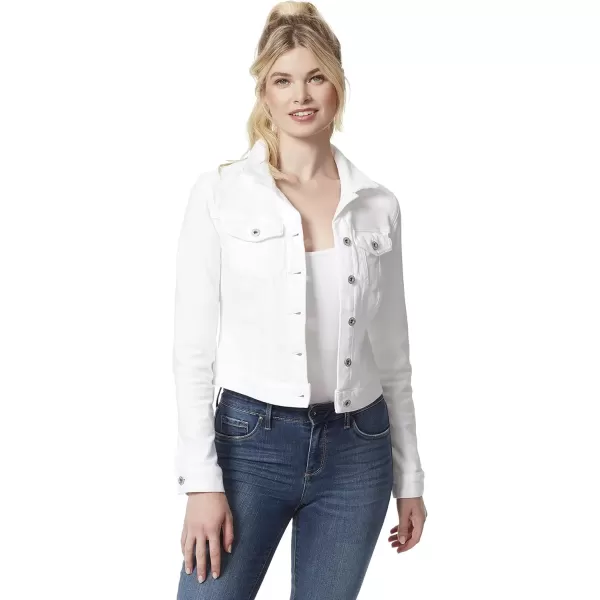 imageJessica Simpson Womens Plus Denim Stretch Denim JacketWhite