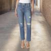 imageJessica Simpson Womens Spotlight High Rise Slim Straight AnkleOn the Run