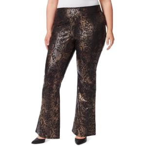 imageJessica Simpson Womens Pull on Flare JeanFoil Snake
