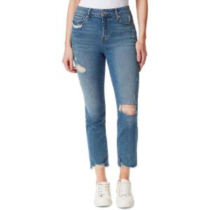 imageJessica Simpson Womens Spotlight High Rise Slim Straight AnkleBlue Streak