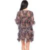 imageJessica Simpson Womens Floral Sheer CoverUpBlack Multi
