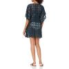 imageJessica Simpson Womens Floral Sheer CoverUpNavy Basic