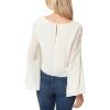 imageJessica Simpson Womens Monique Shimmer Crewneck BlouseGardenia