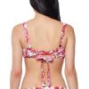 imageJessica Simpson Womens Smocked Bikini Swim Bottom SeparatesFuchsia Multi
