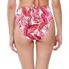 imageJessica Simpson Womens Smocked Bikini Swim Bottom SeparatesFuschia High Waist Bottoms