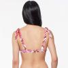 imageJessica Simpson Womens Smocked Bikini Swim Bottom SeparatesFuschia Tie Shoulder Top