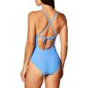 imageJessica Simpson Womens Standard V Neck One Piece Swimsuit Bathing SuitEyeshadow X Back Eyeshadow