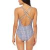 imageJessica Simpson Womens Standard V Neck One Piece Swimsuit Bathing SuitPlunge Dark Multi
