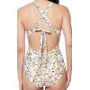 imageJessica Simpson Womens Standard V Neck One Piece Swimsuit Bathing SuitSunset Multi