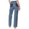 imageJessica Simpson Womens Tease High Rise Wide Leg JeanOvercast