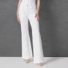 imageJessica Simpson Womens True Love Trouser Wide Leg JeanWhite