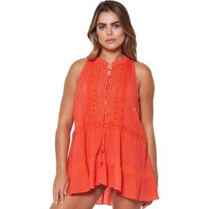 imageJessica Simpson Womens Floral Sheer CoverUpMandarin