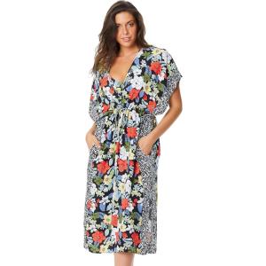 imageJessica Simpson Womens Floral Sheer CoverUpMandarin Multi