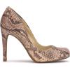 imageJessica Simpson Womens Calie Round Toe Classic Heels Pumps ShoesNatural Snake Print