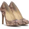 imageJessica Simpson Womens Calie Round Toe Classic Heels Pumps ShoesNatural Snake Print