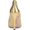imageJessica Simpson Womens Cambredge Pointed Toe PumpGold Metallic Nappa Pu