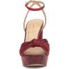 imageJessica Simpson Womens Immie Platform Sandal WedgeRed Muse