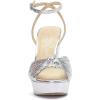 imageJessica Simpson Womens Immie Platform Sandal WedgeSilver