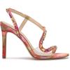 imageJessica Simpson Womens Jaycin Embellished Heeled SandalPink Red Combo