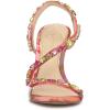 imageJessica Simpson Womens Jaycin Embellished Heeled SandalPink Red Combo