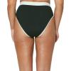 imageJessica Simpson Womens Ribbed HighWasit Swim Bottom SeparatesBlackCream High Waisted