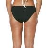imageJessica Simpson Womens Ribbed HighWasit Swim Bottom SeparatesBlackCream Hipster