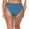 imageJessica Simpson Womens Ribbed HighWasit Swim Bottom SeparatesNavySol Cheeky