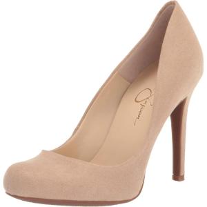 imageJessica Simpson Womens Calie Round Toe Classic Heels Pumps ShoesAlmond